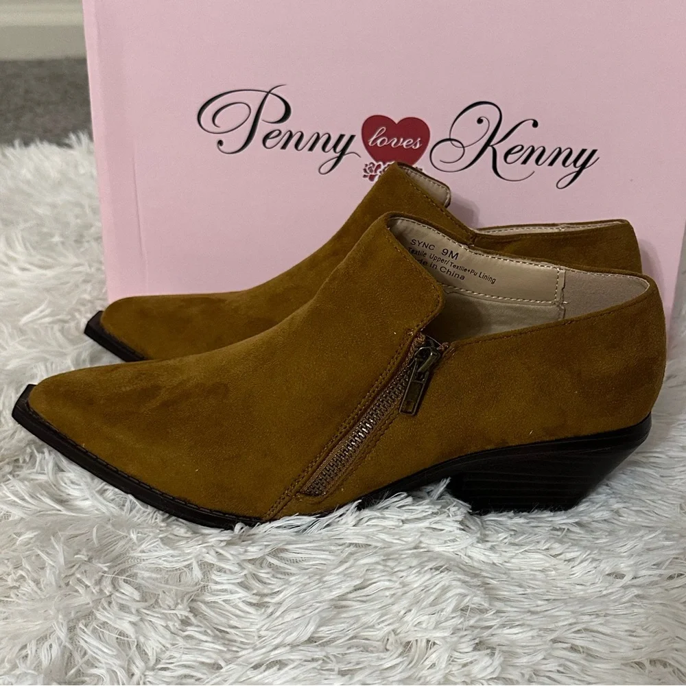 Penny Loves Kenny Microsuede Sync Ankle Boots Size 9 - NWT - Picture 4 of 15